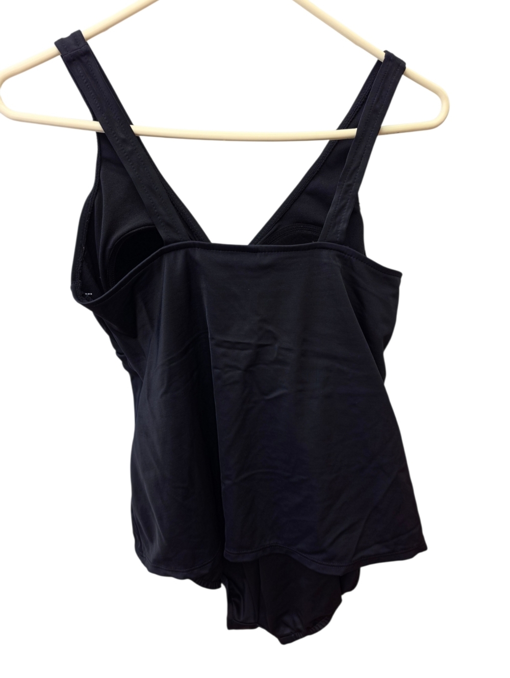 Trimshaper Black Silver Embellished One Piece Swimsuit Size 12 - Picture 3 of 5